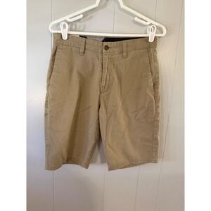 Volcom Frickin Chino Shorts Mens Size 28 Tan Khaki Skate Casual Walking Short